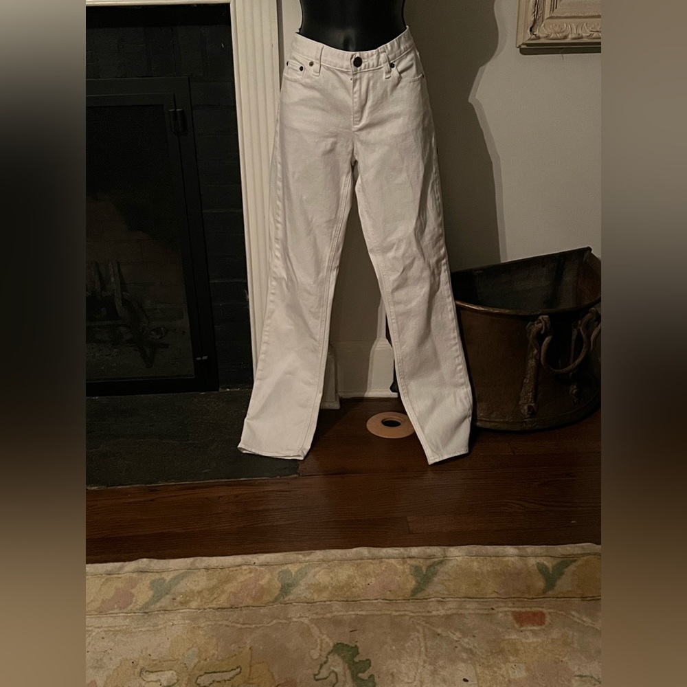 NWOTJ crew stretch white jeans size 31S